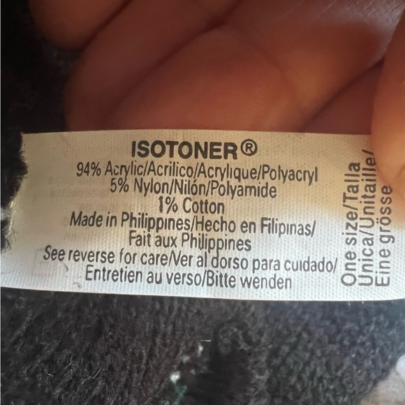 Isotoner Fair Isle Hat and Mitten Set One Size - Picture 6 of 7